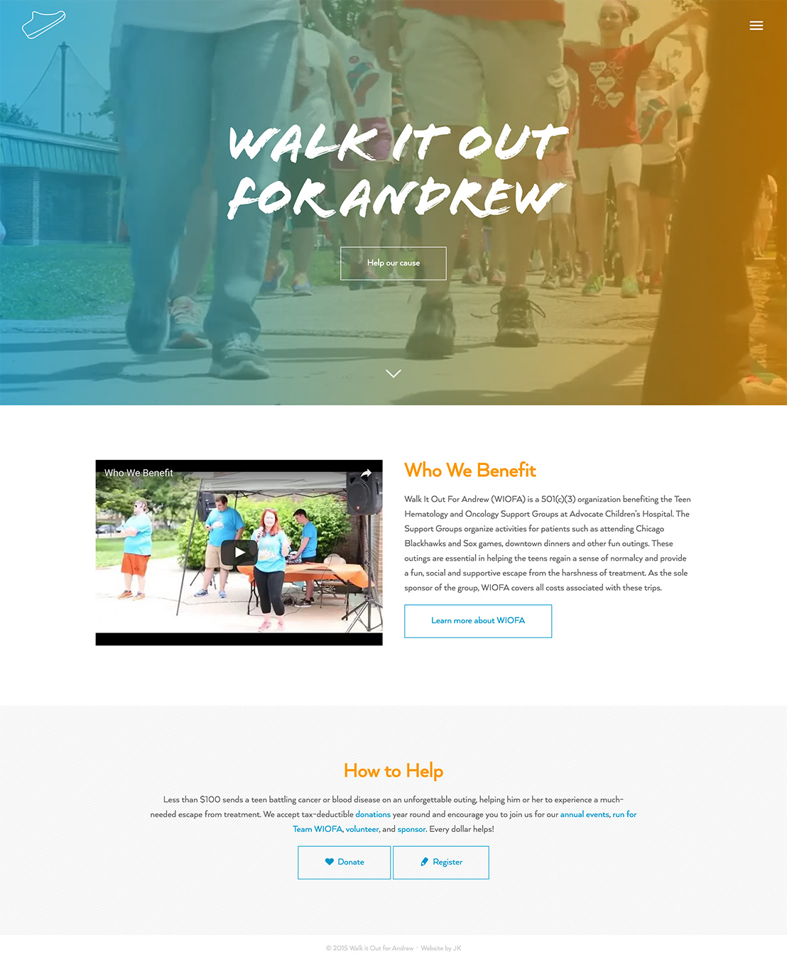 Walk It Out for Andrew Responsive Web Design